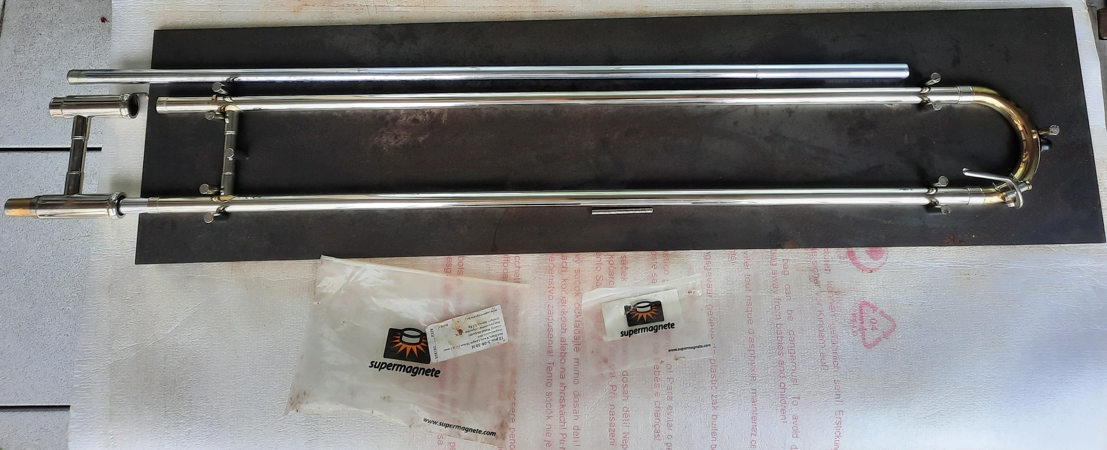 Trombone slide repair jig